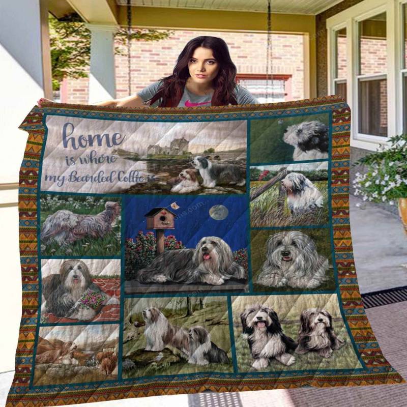 Bearded Collie 10 Blanket TH10072019 Quilt