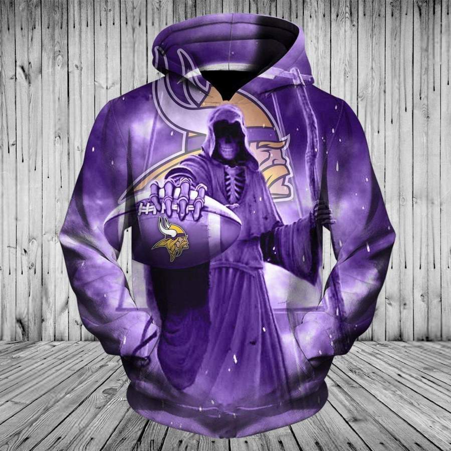 Minnesota Vikings Apparel 333 Hoodie All Over Printed