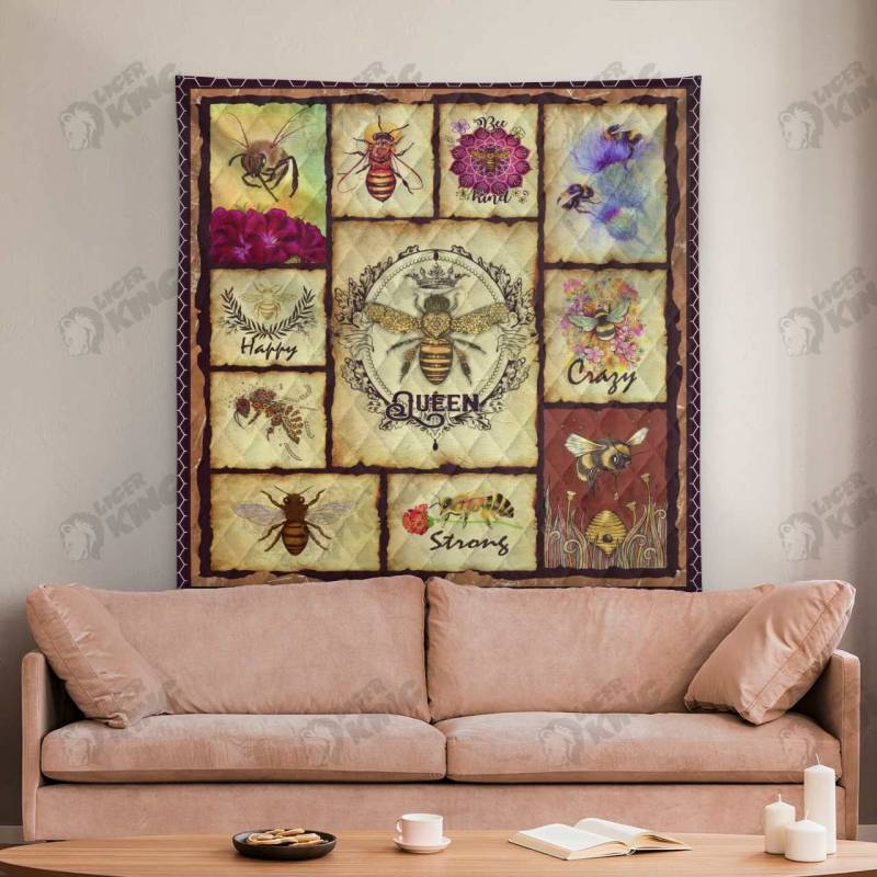 Animal Bee Quilt Blanket 1356