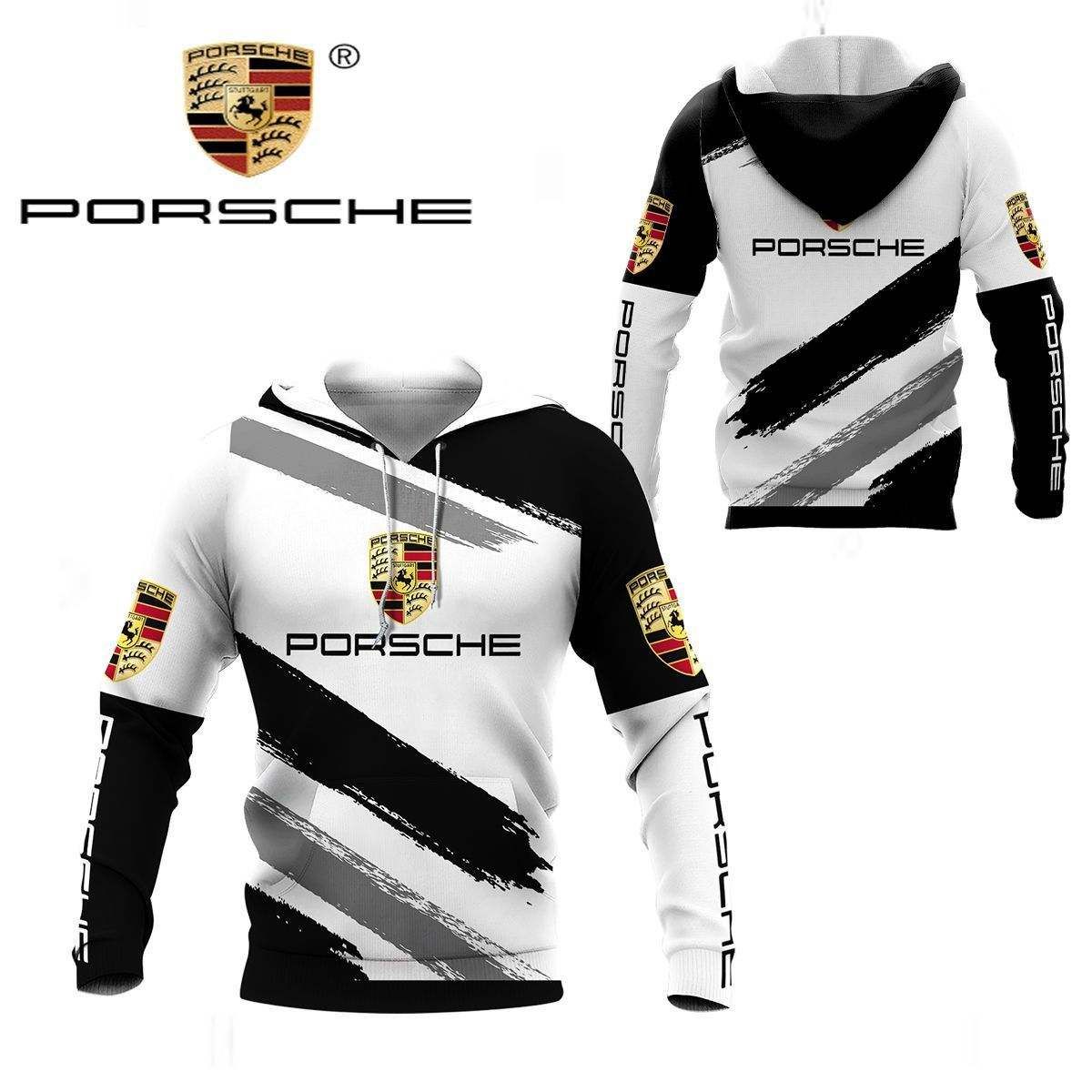 3D All Over Printed Porsche BDA- HT Shirts Ver 4 (Black)