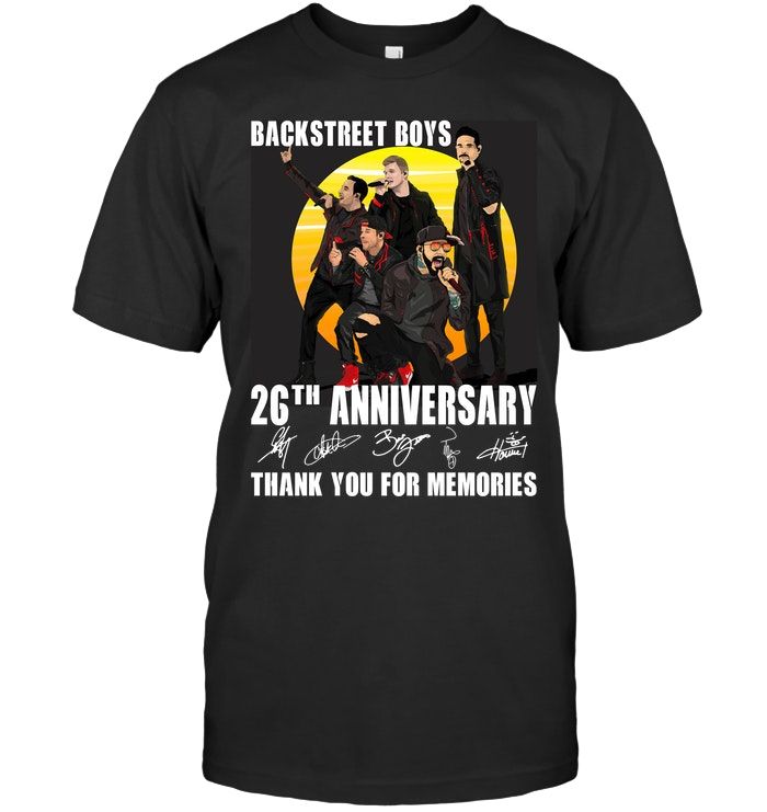 Backstreet Boys 26Th Anniversary Thank You For The Memories Fans Shirts