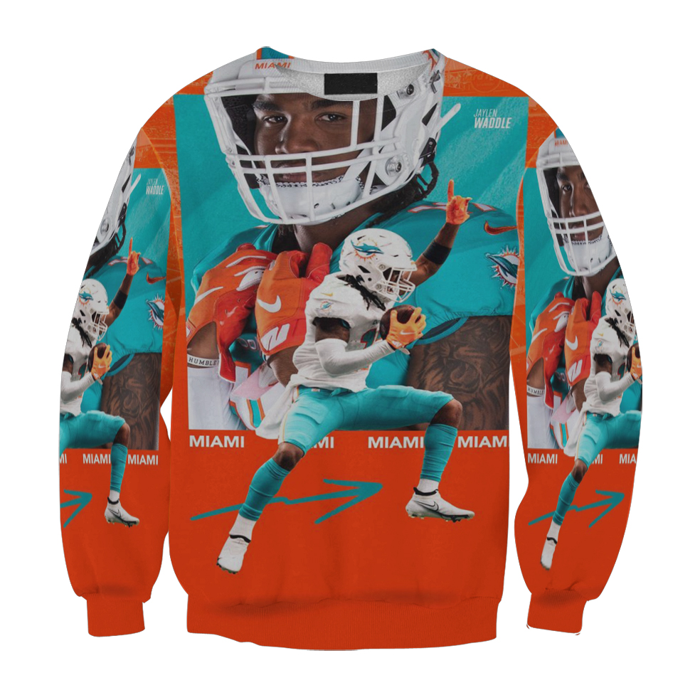 Miami Dolphins Jaylen Waddle2 Gift For Fan 3D Full Printing Sweatshirt