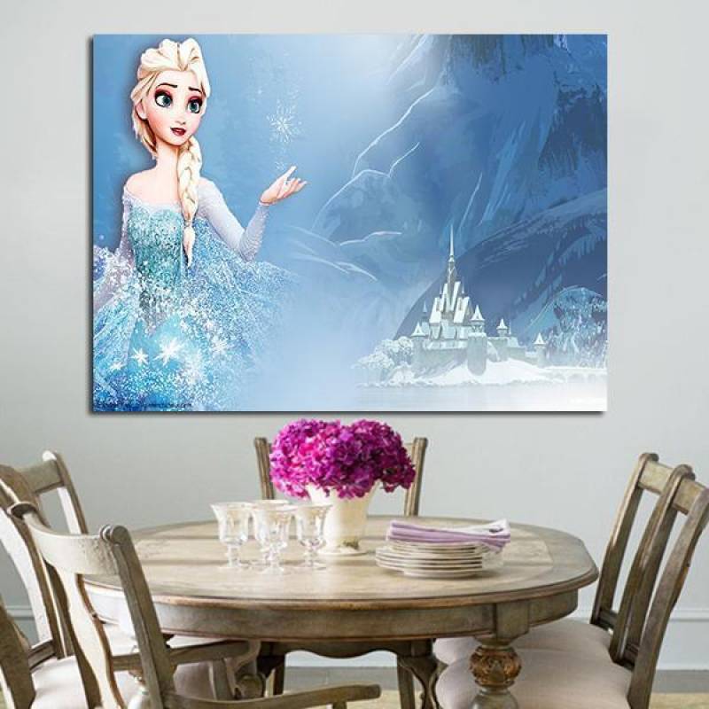 1 Panel Snow Queen Elsa Wall Art Canvas