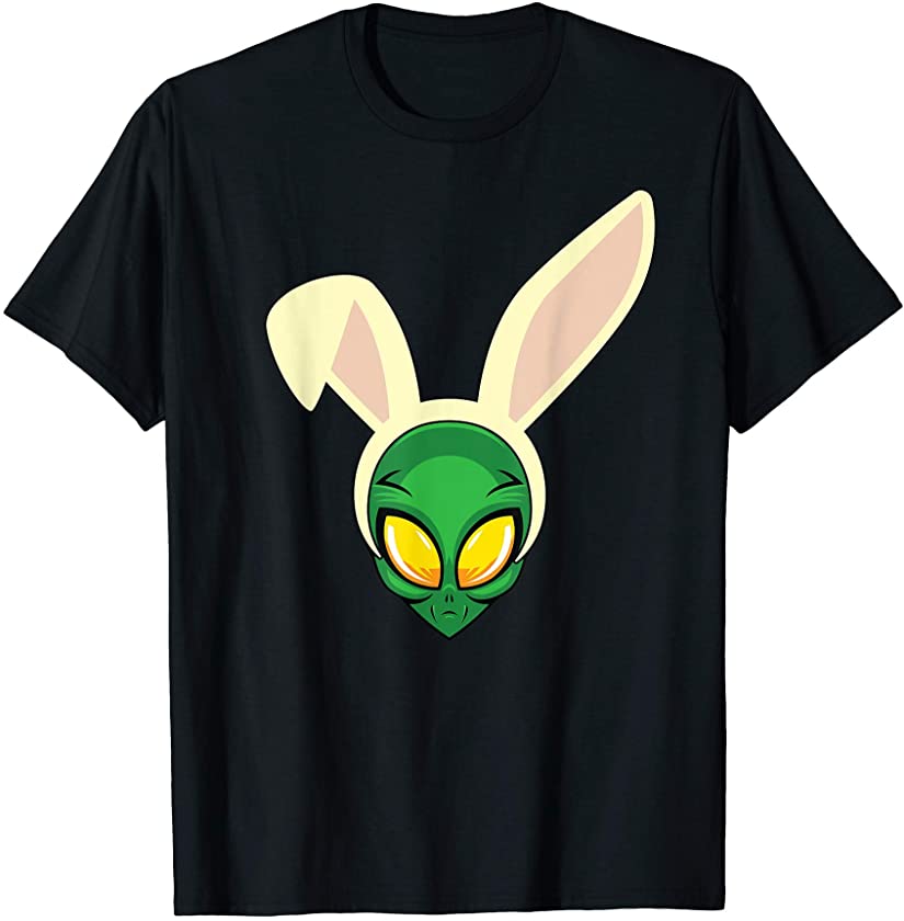 Cute Easter Alien Bunny Ears UFO Rabbit Easter Day T-Shirt