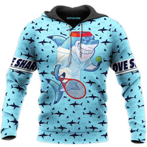 Tennis Shark 3D All Over Print | For Men & Women | Hp356