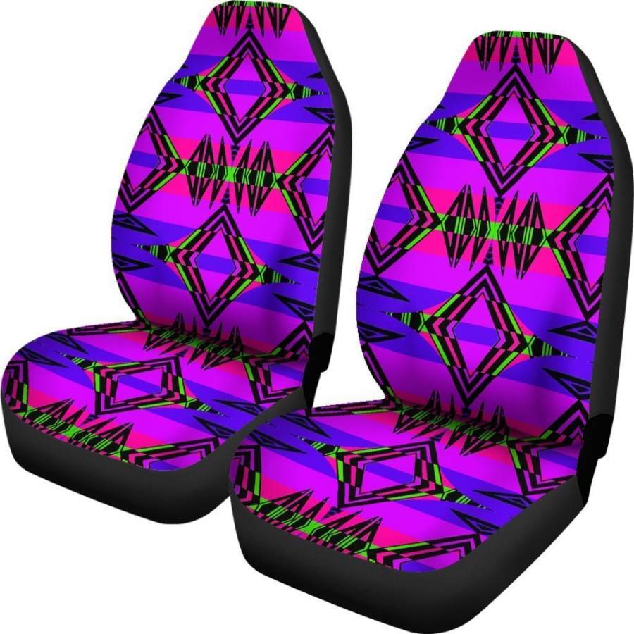 Purple Native American Ethnic Universal Fit Car Seat Covers