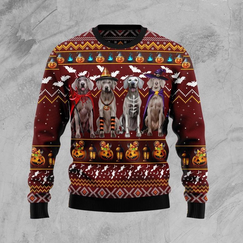 Weimaraner Ugly Christmas Sweater | For Men & Women | Adult | Us5648