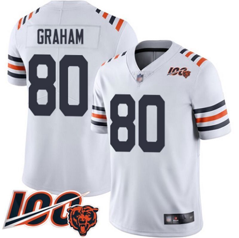 Chicago Bears Jimmy Graham #80 NFL 100 2020 White Jersey Jersey