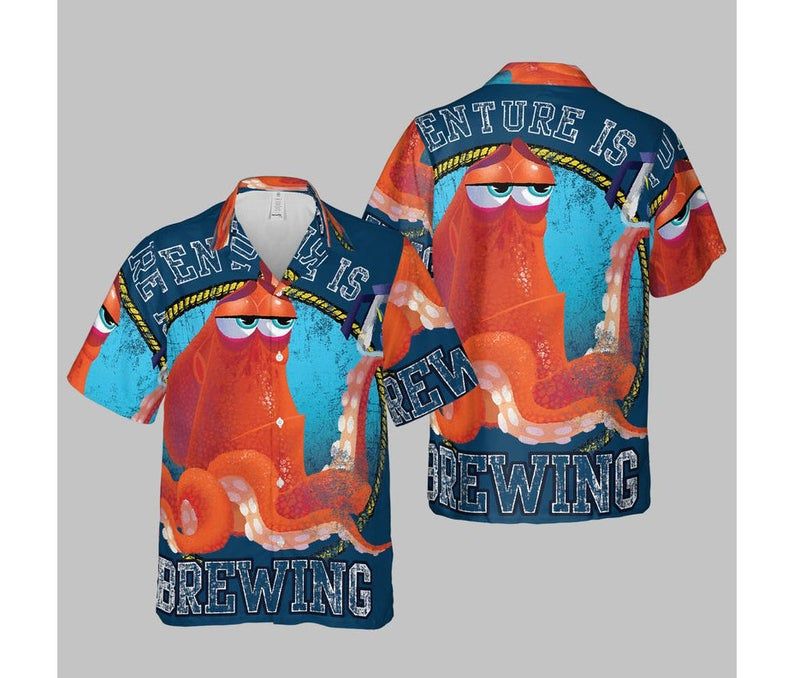 Disney Pixar Finding Dory Hank And Adventure Is Brewing T Shirt Hawaii Ha59050