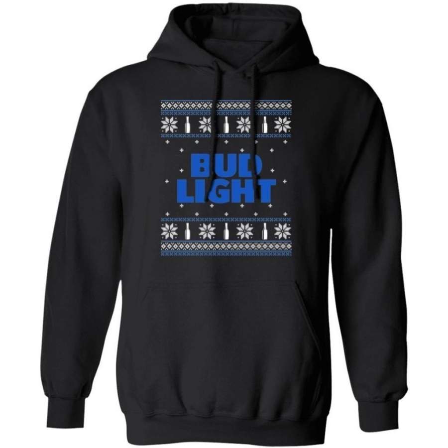 Bud Light Beer Ugly Sweater Style Christmas Hoodie Funny Gift VA10