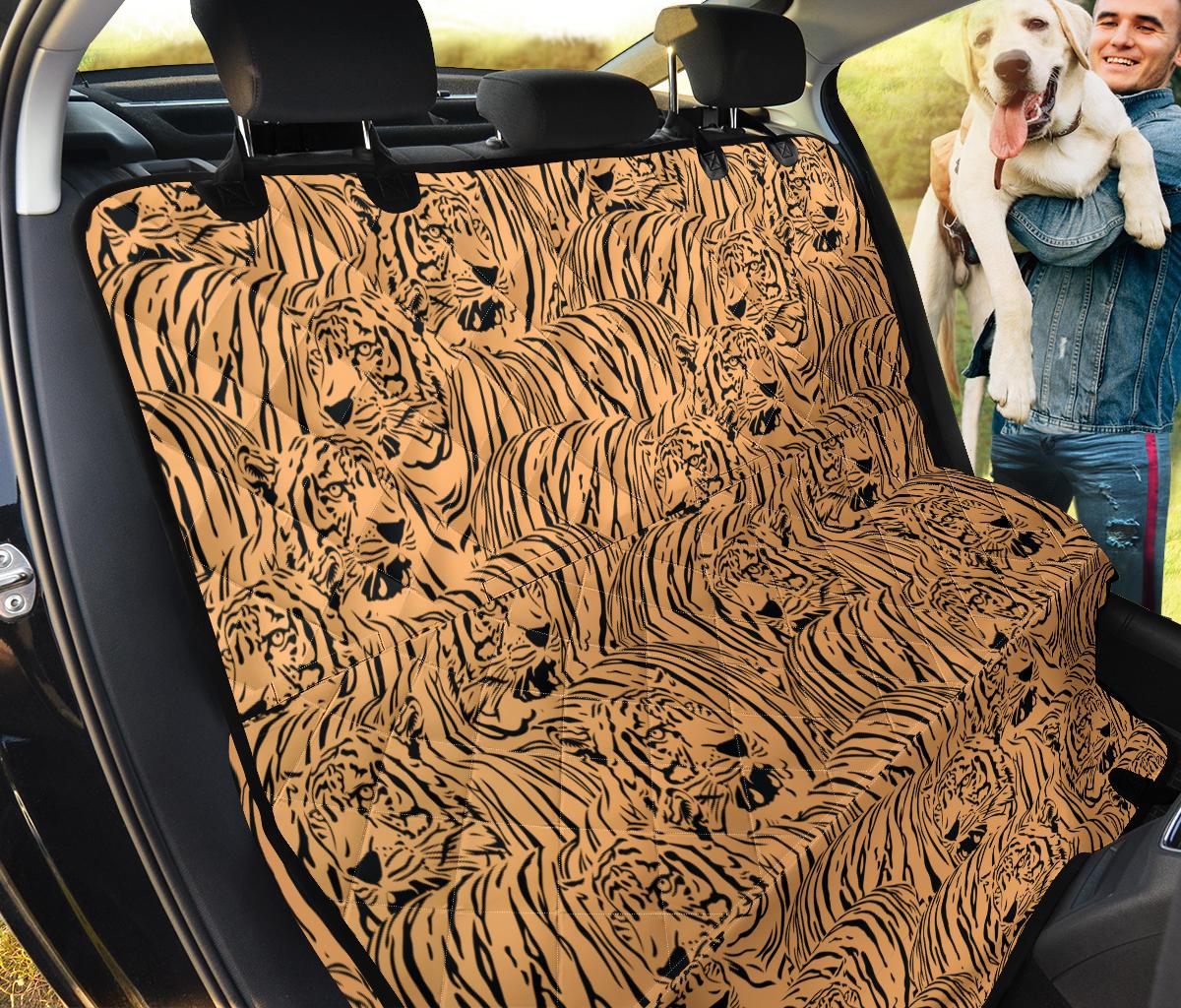 Bengal Tigers Pattern Dog Car Seat Covers