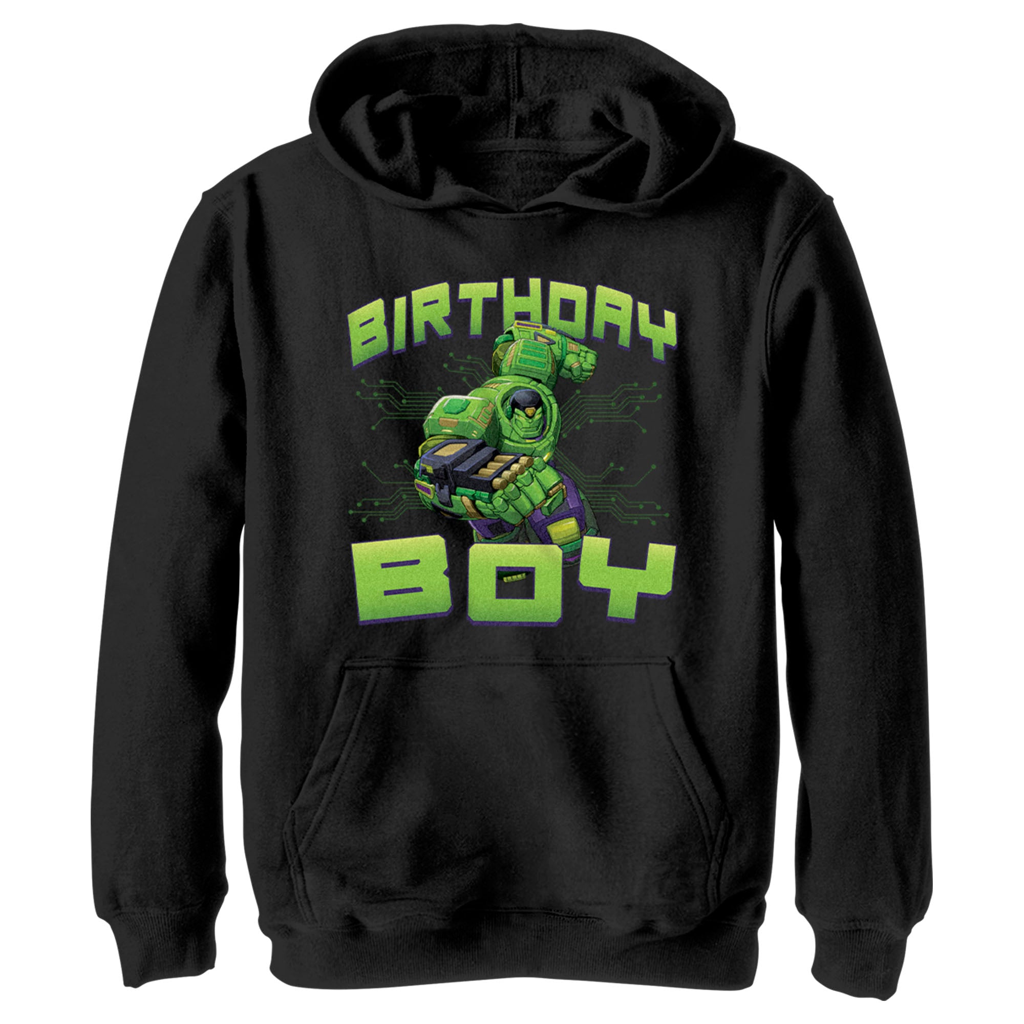 Boy’S Marvel Birthday Boy Hulk Mech Suit Pull Over Hoodie