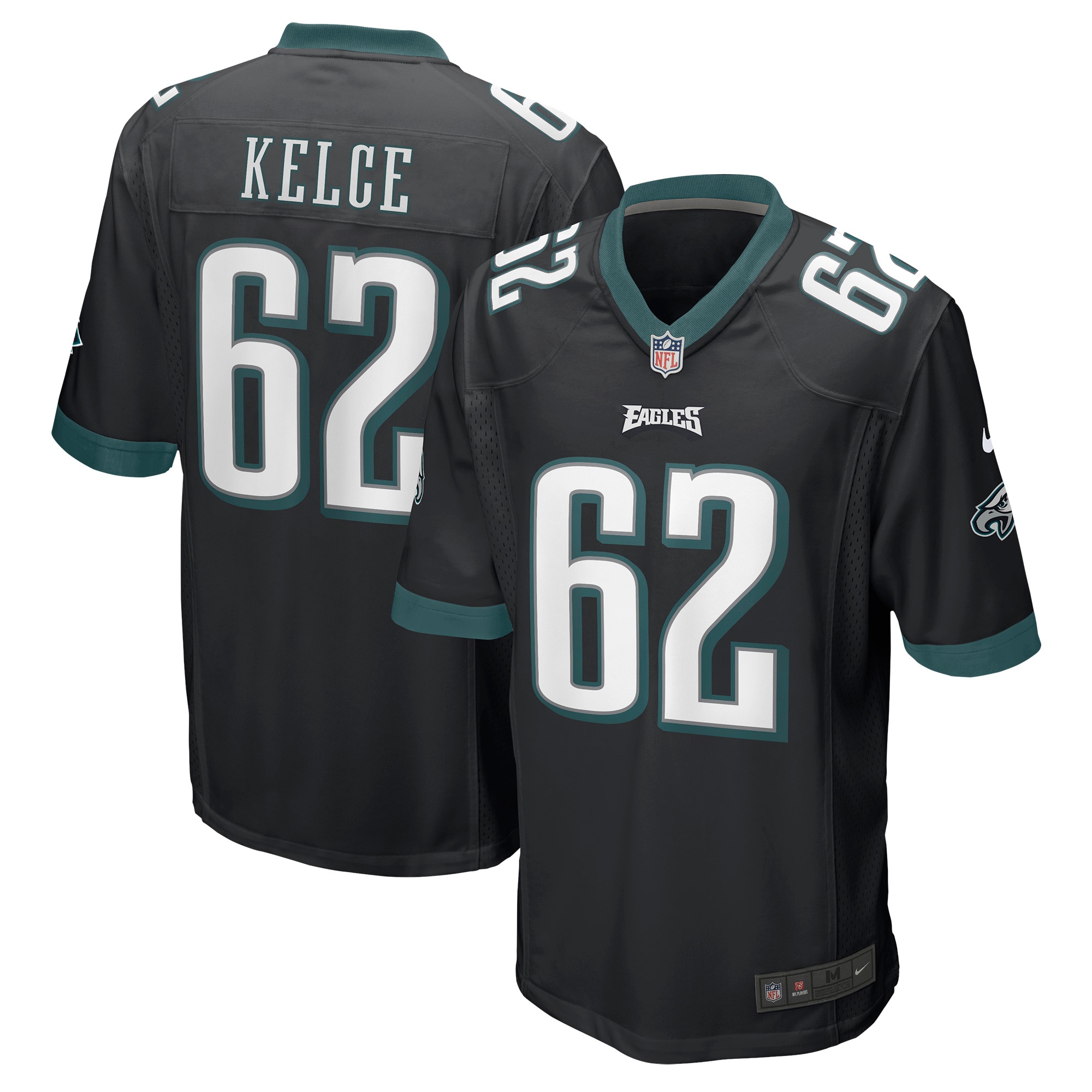 Men’s Philadelphia Eagles Jason Kelce Black Game Jersey