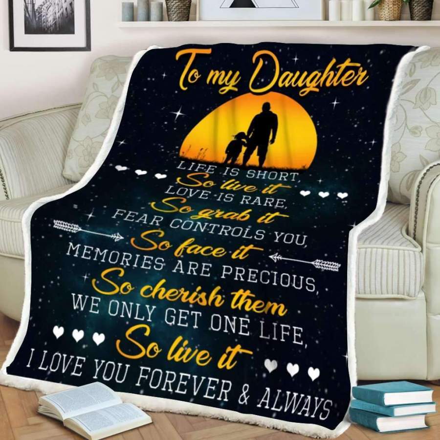 Memories Are Precious So Cherish Them Gift For Daughter Blanket