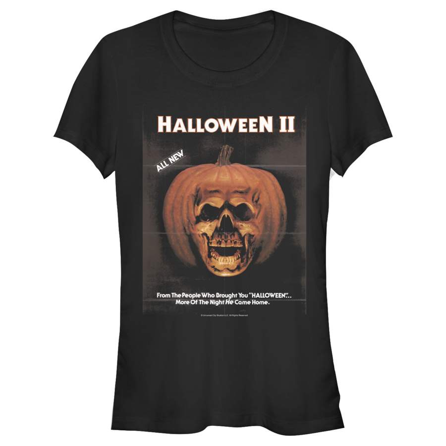 Halloween Junior’s II Skeleton Movie Vintage Poster  T Shirt