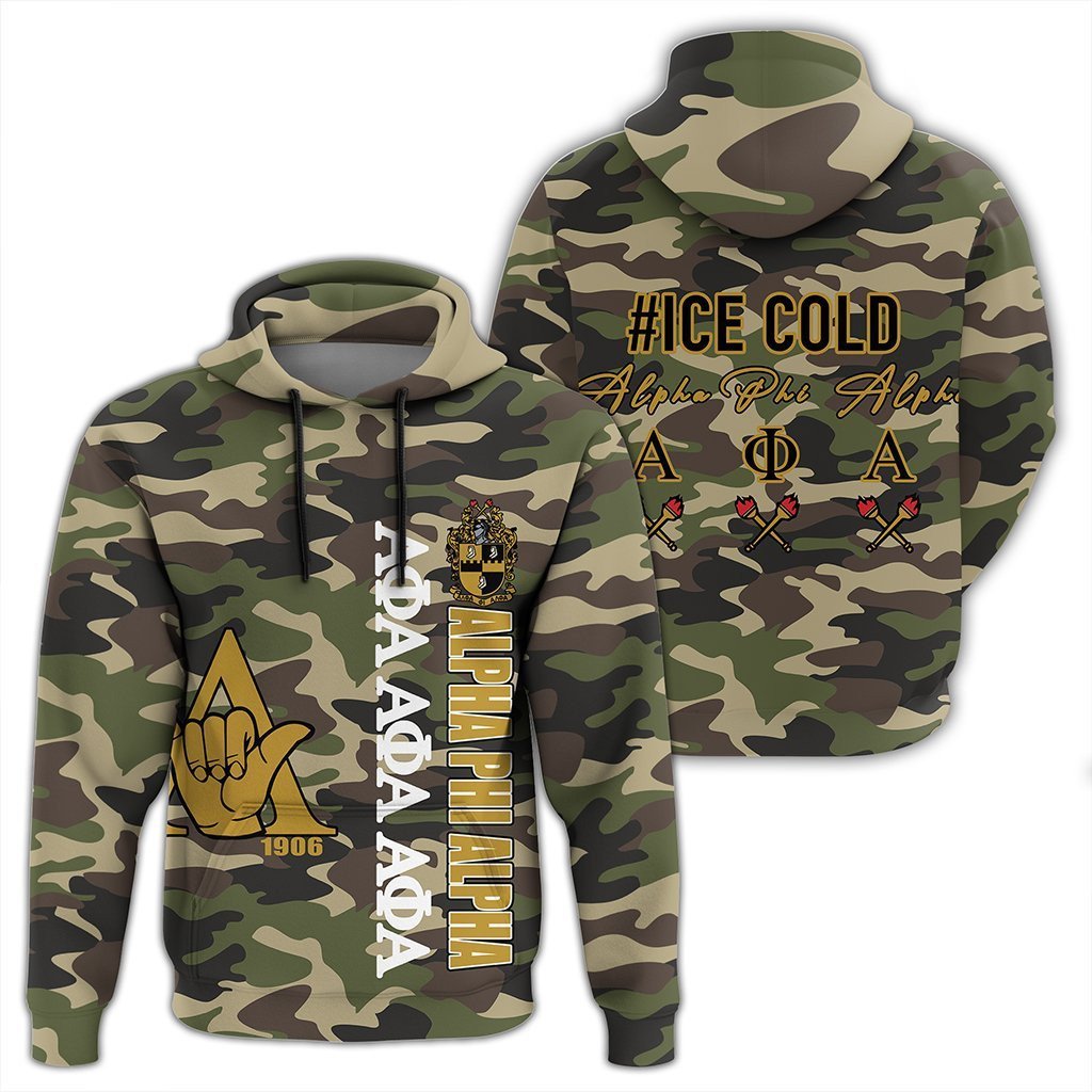 Fraternity Hoodie – Alpha Phi Alpha Camouflage Style Pullover