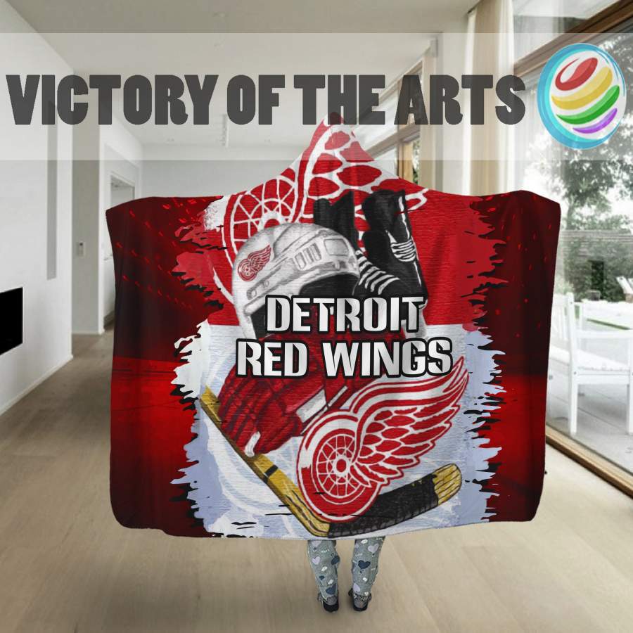 Pro Shop Detroit Red Wings Home Field Advantage Hooded Blanket