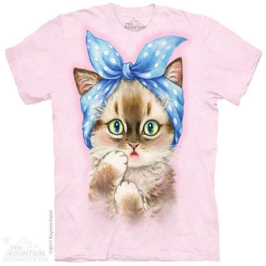 Pin Up Kitten Adult T-Shirt