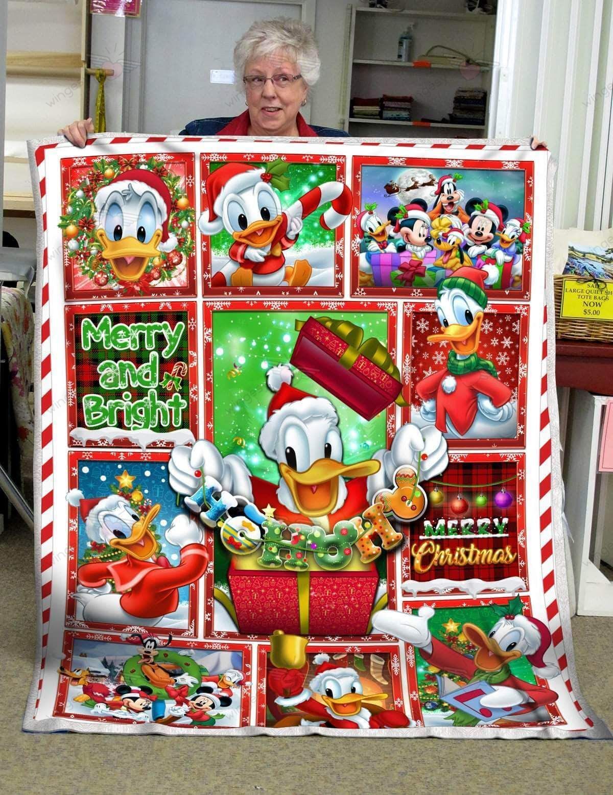 Cartoon Cartoon Donald XmasX Quilt Blanket-QT101068Qa