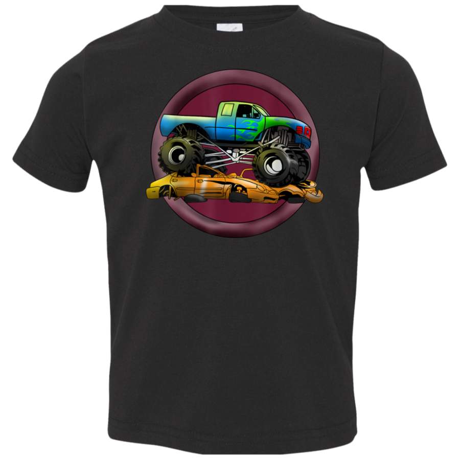 Monster Truck Motor Sports Racing Cool Big Wheels Gift Idea TShirt 3321 Rabbit Skins Toddler Jersey T-Shirt