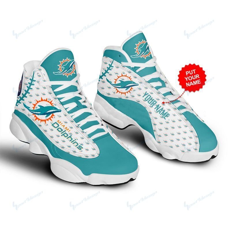 Miami Dolphins Personalized AJD13 Sneakers 936