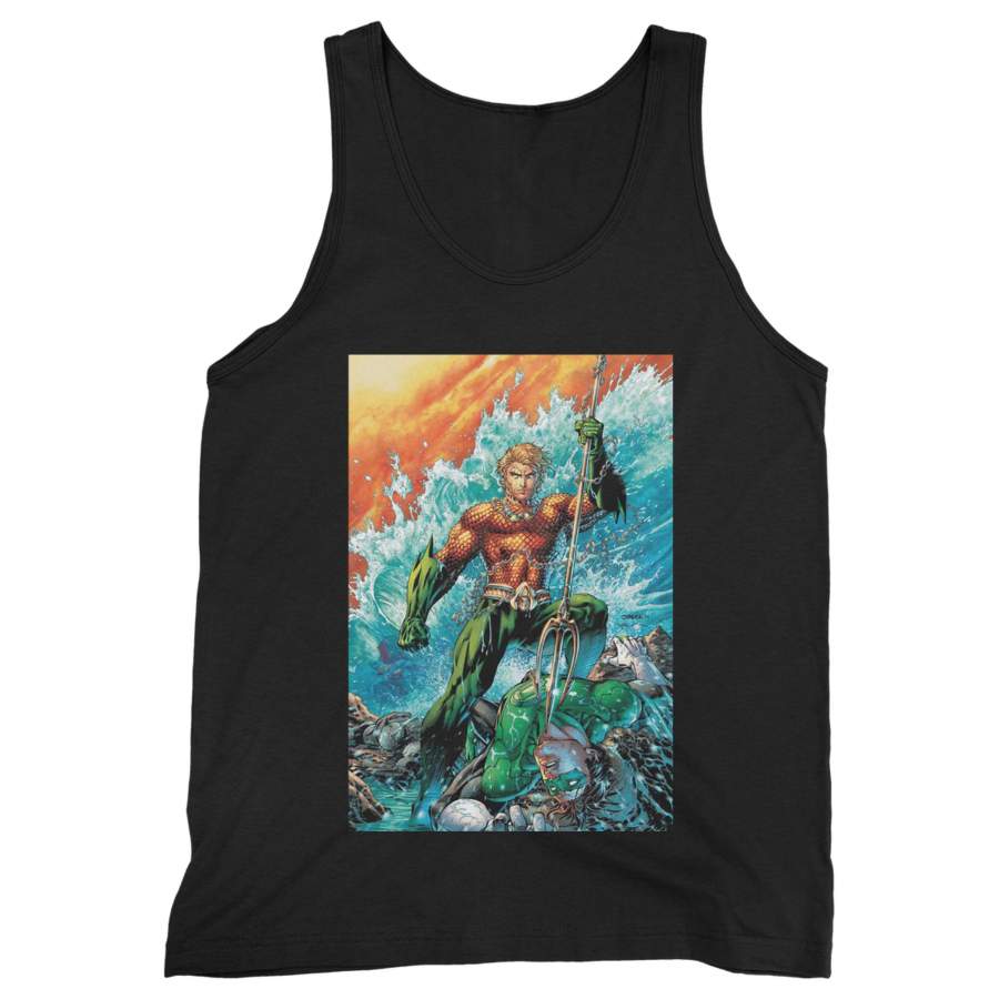 Aquaman Vs Green Lantern Man’s Tank Top