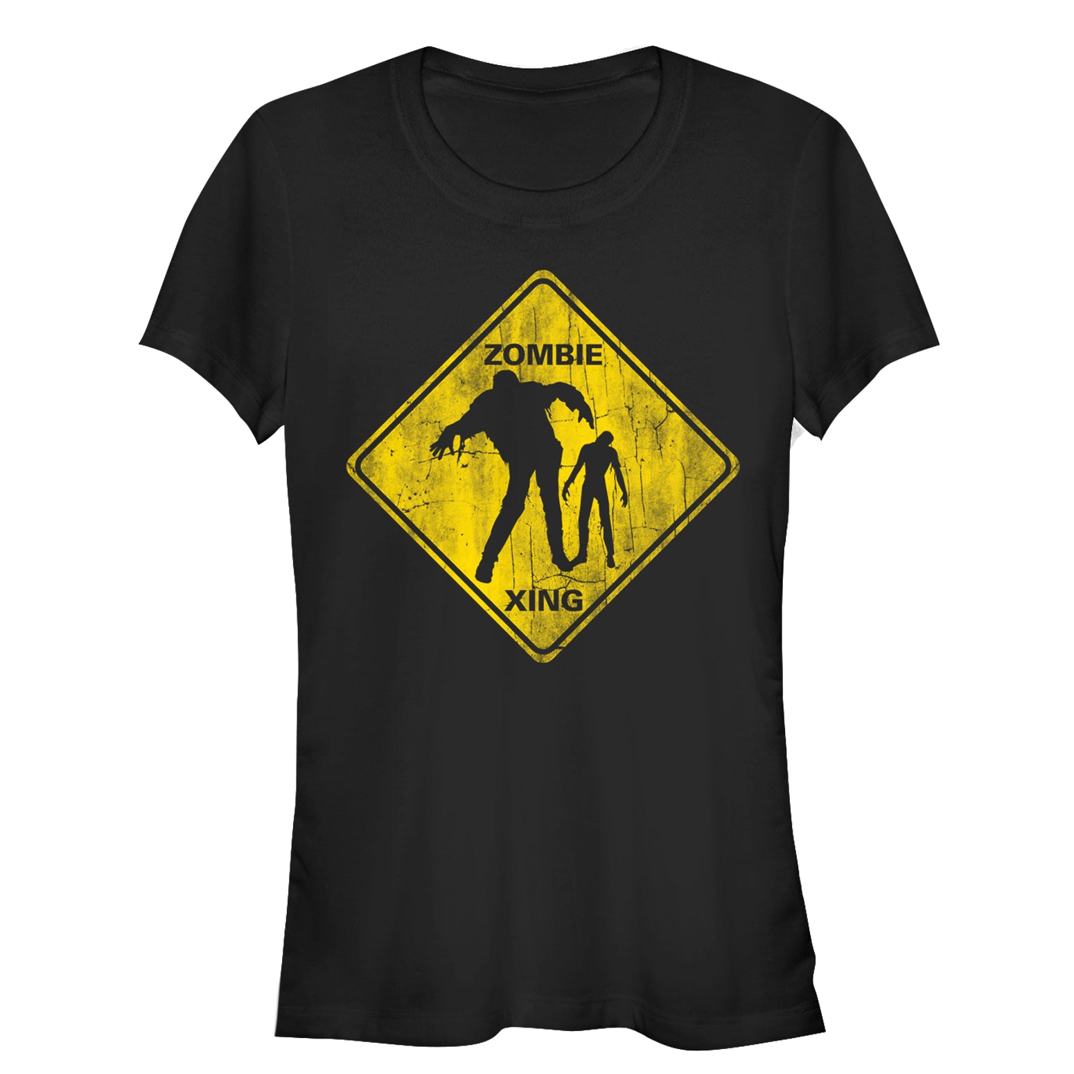 Lost Gods Junior’S Halloween Zombie Crossing  T-Shirt