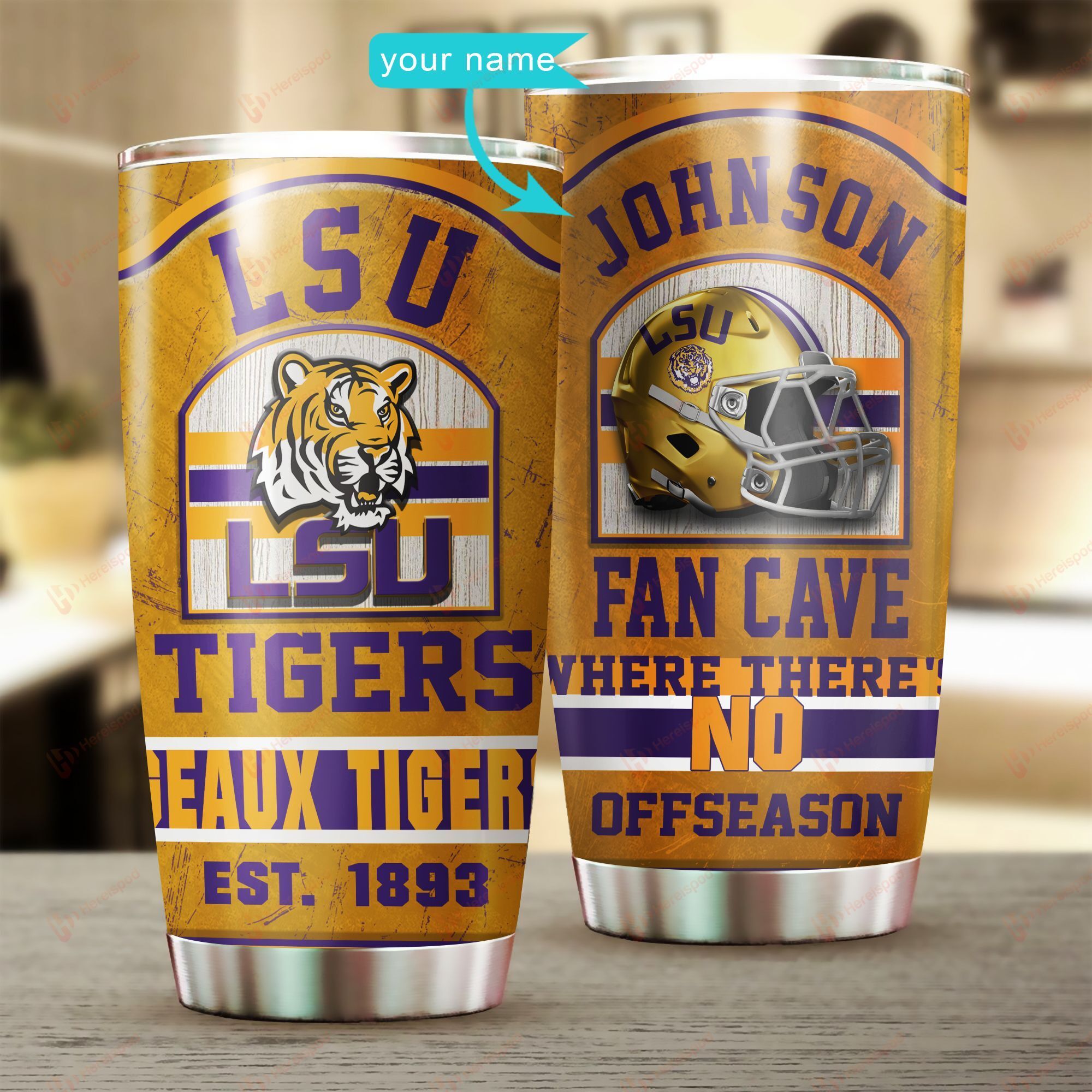 Chu15092005 Lsu Tigers Personalized Stainless Steel Tumbler