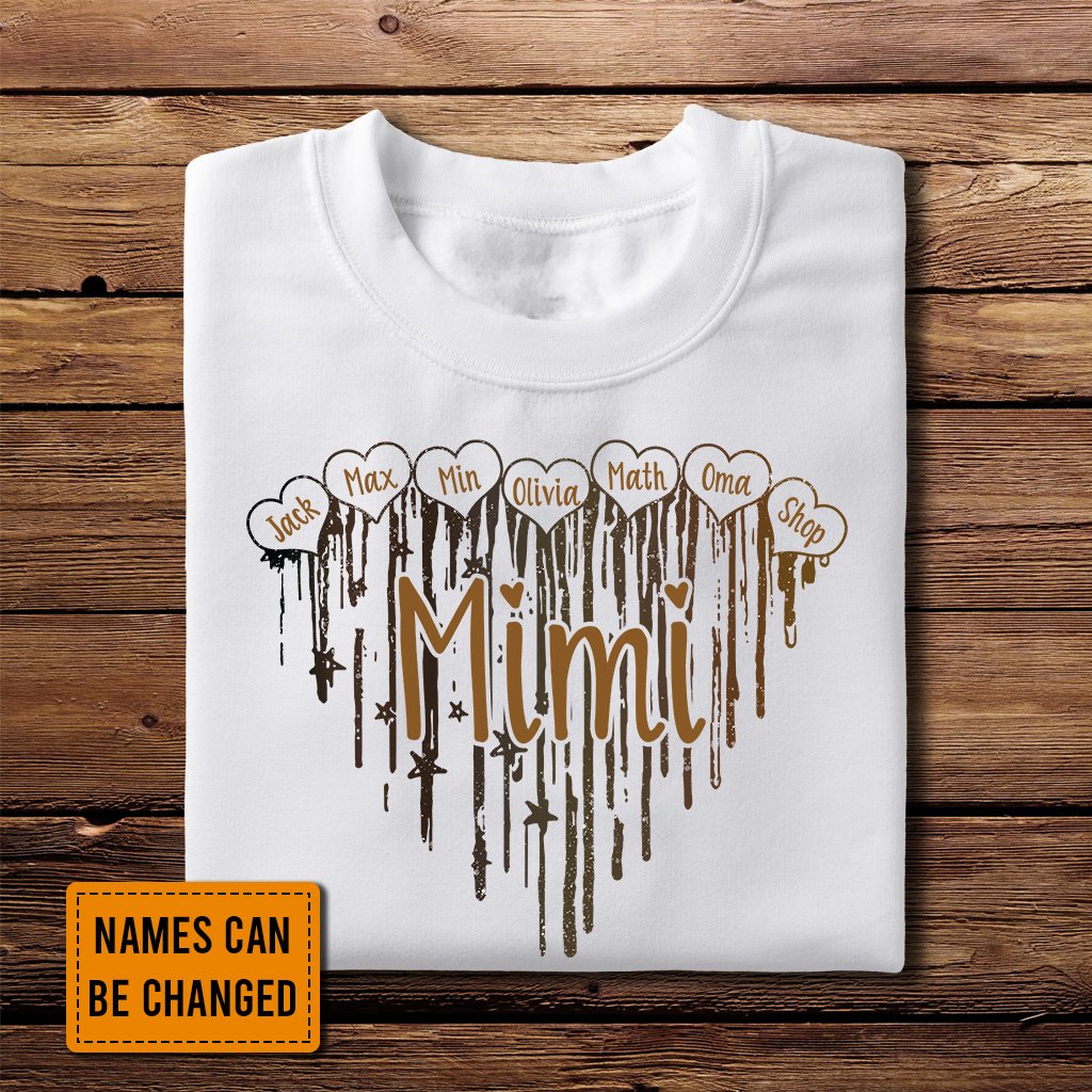 Melanin Heart Personalized T-Shirt