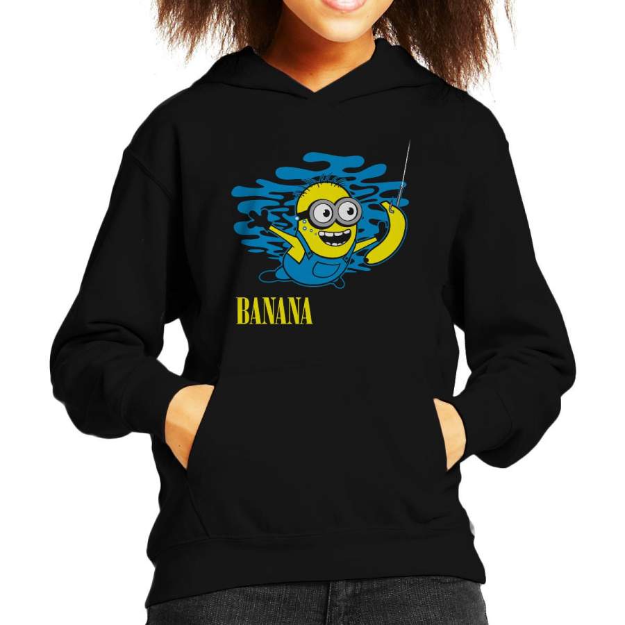Minion Banana Nirvana Despicable Me Kid’s Hooded Sweatshirt