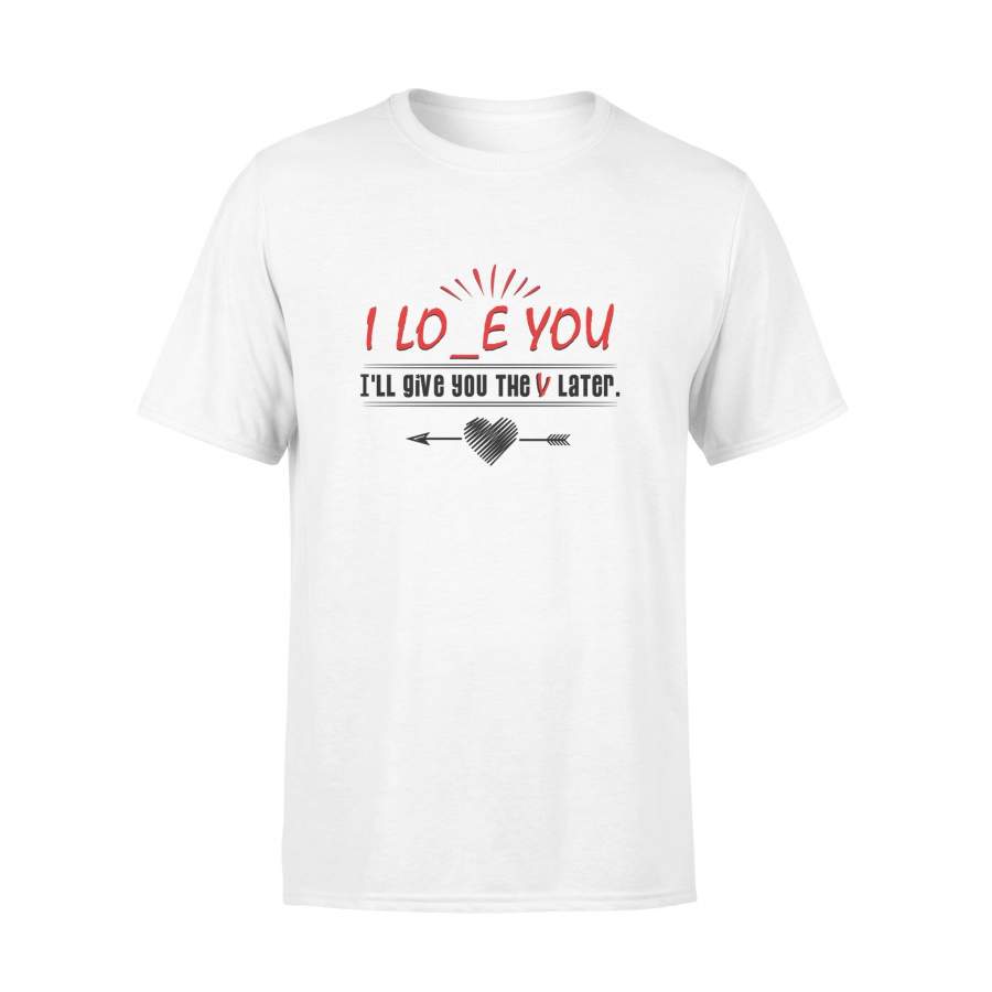 I love you tshirt – gifts for couple