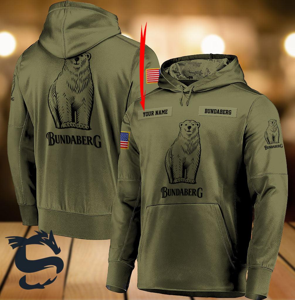 Personalized Military Green Bundaberg Hoodie & Zip Hoodie