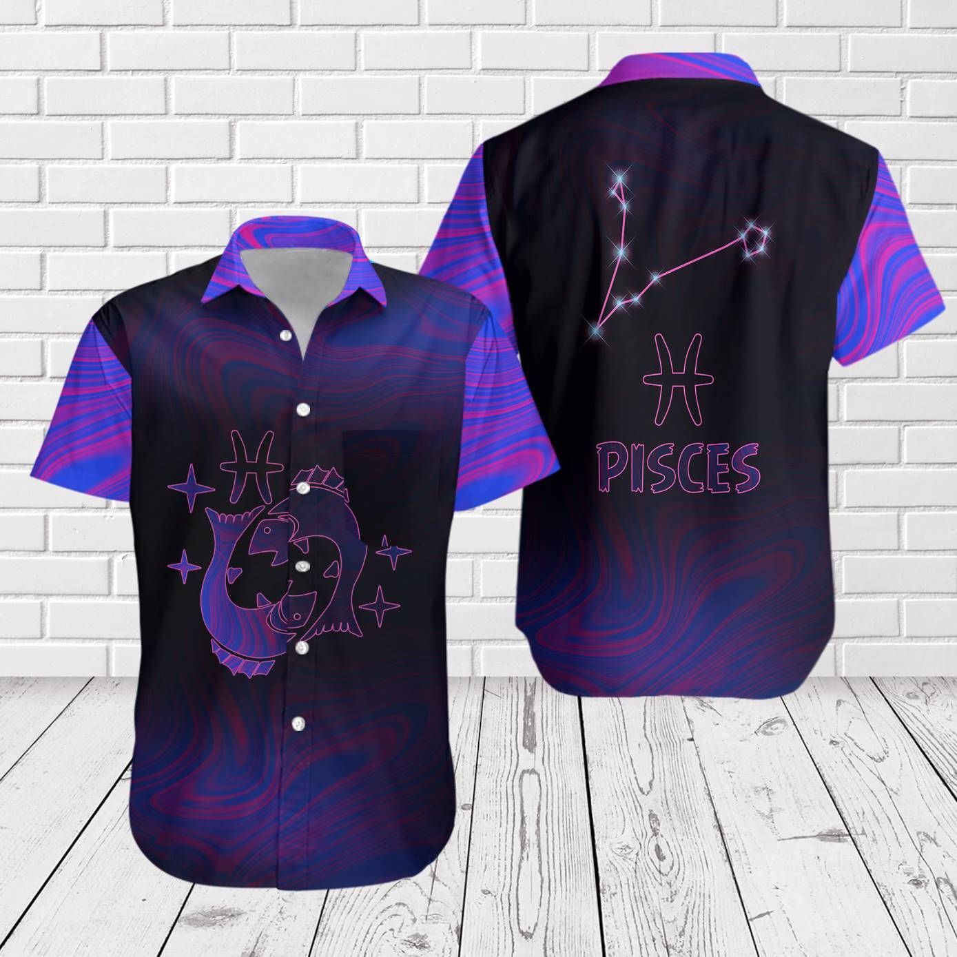 Amazing Pisces Scorbio Horoscope Hawaiian Shirt Zodiac Birthday Gifts