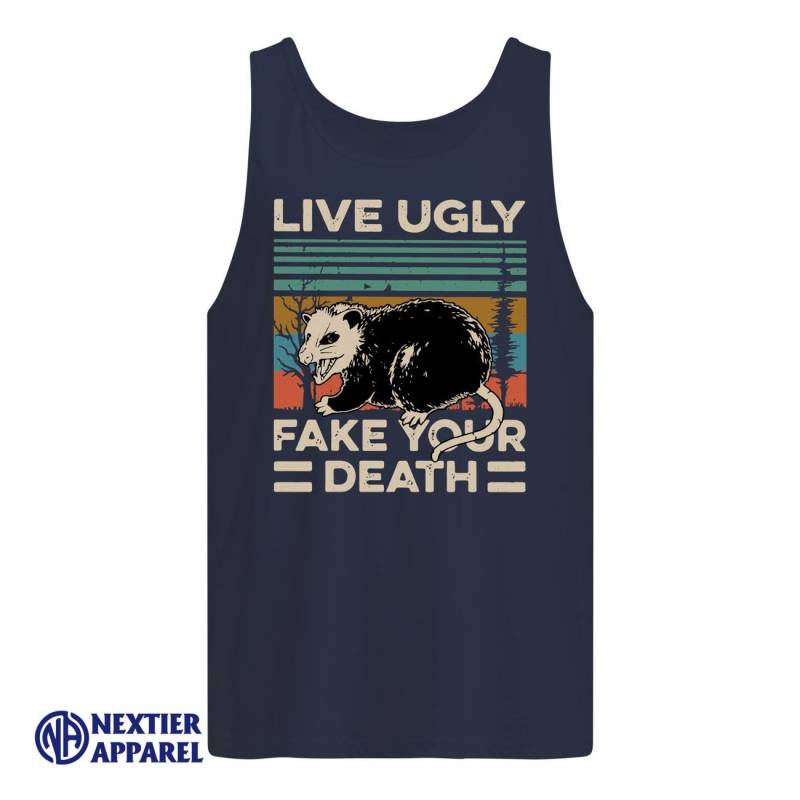 Animal Live Ugly Fake Your Death Shirt Men’s Tank Top