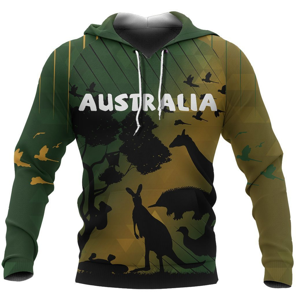 3D All Over Printed Australia Animal  Hoodie Pl122