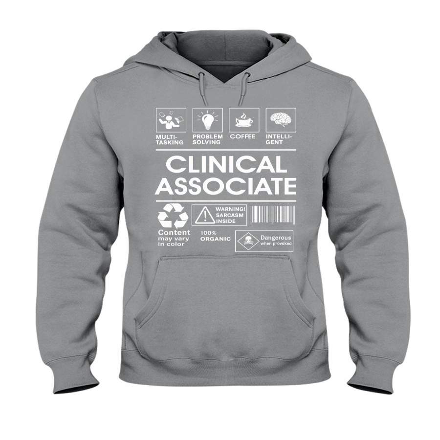 Clinical Associate With Simbols And Images Custom Design Hoodie