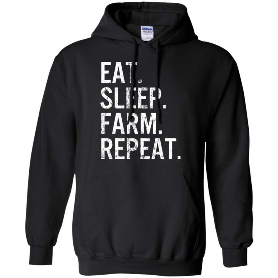 Eat Sleep Farm Repeat – Gift Funny Father’s Day Farmer Hoodie