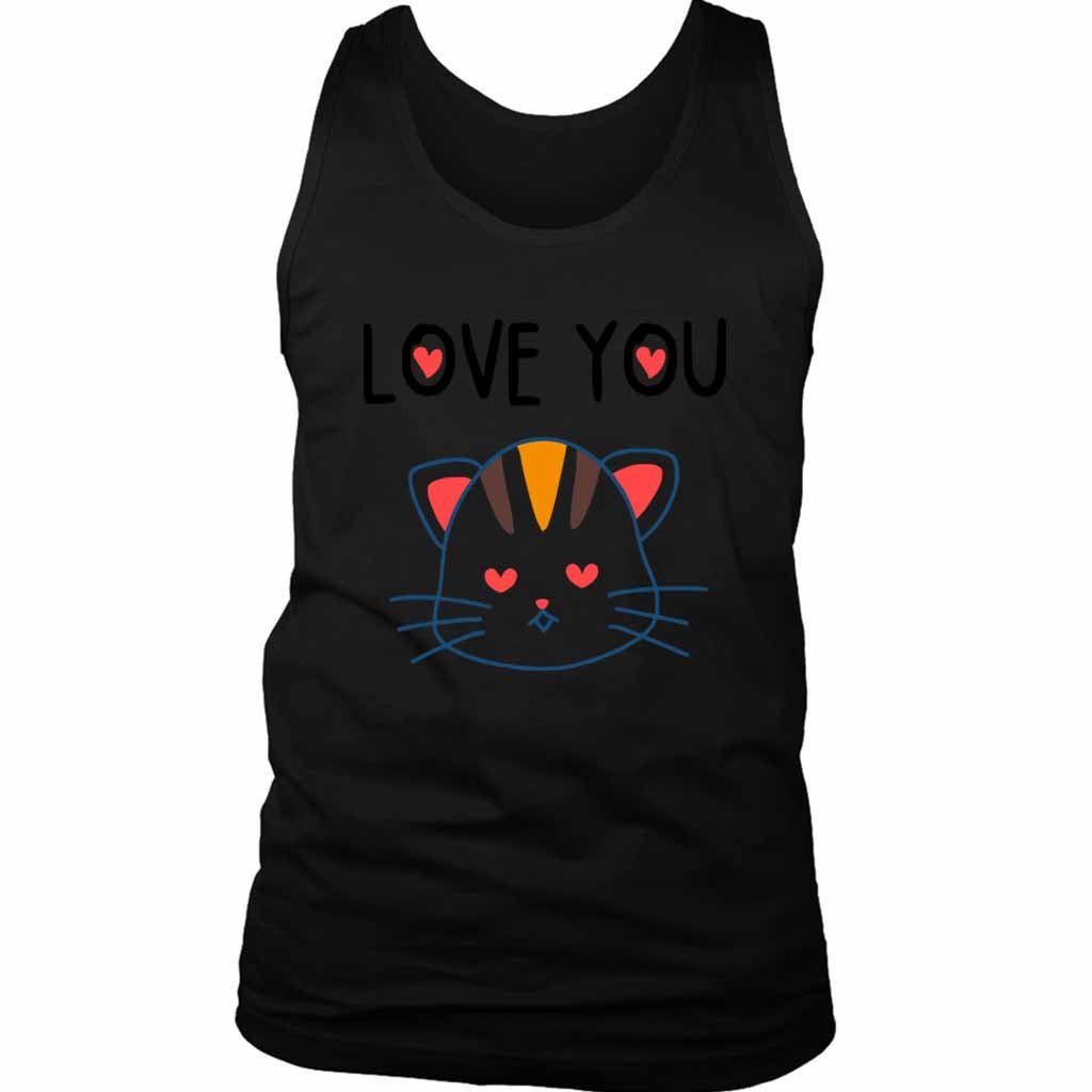 Love You Kitten Men’s Tank Top