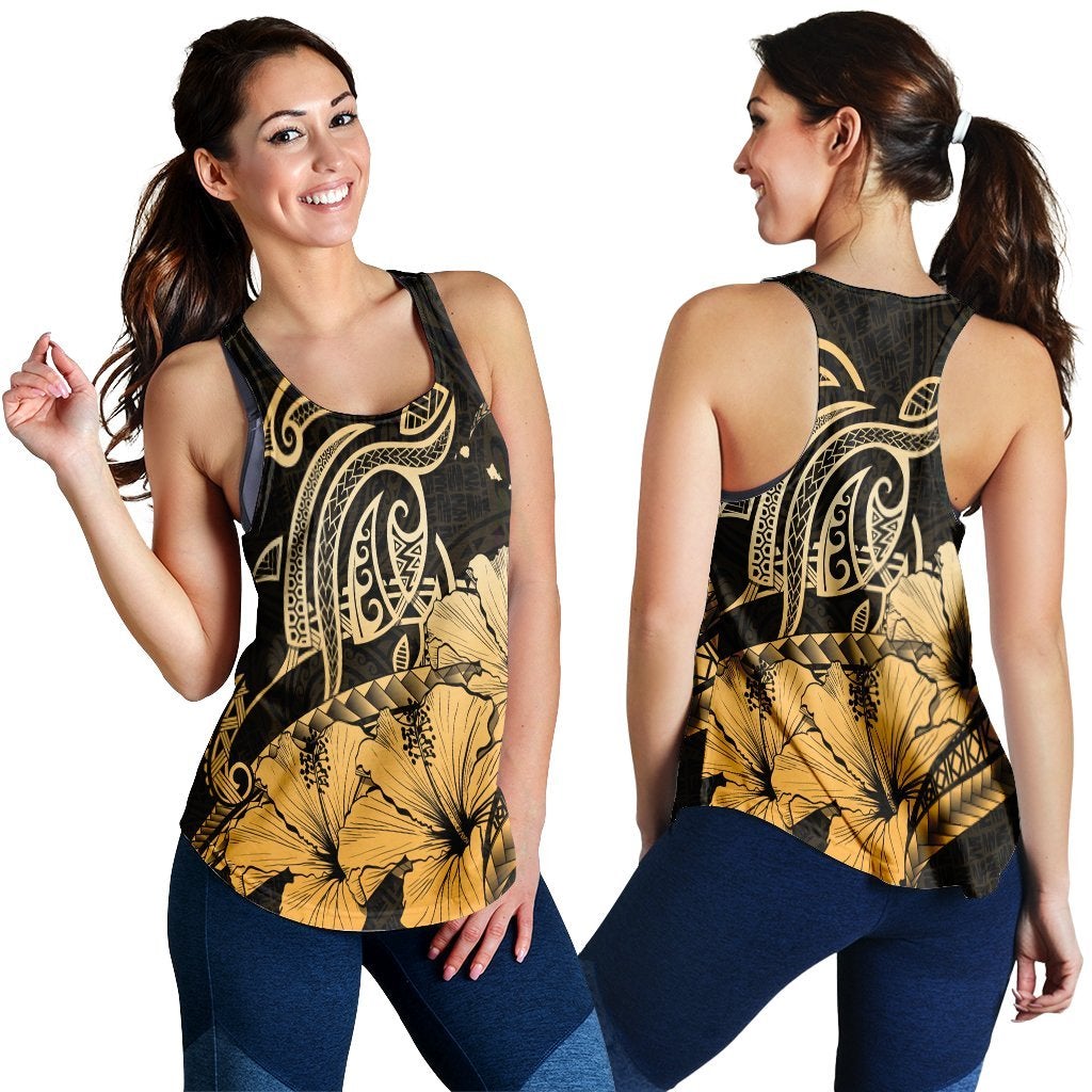 Hawaiian Turtle Map Polynesian Racerback Tank Safety Ah Ha70539