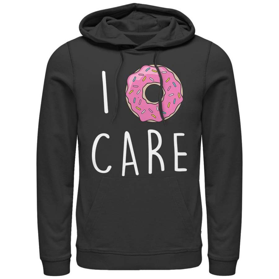 CHIN UP Men’s I Donut Care  Lightweight Hoodie Black