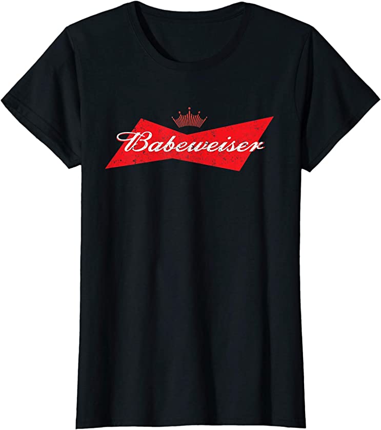 Womens Womens Babeweiser Vintage Beer Design T-Shirt