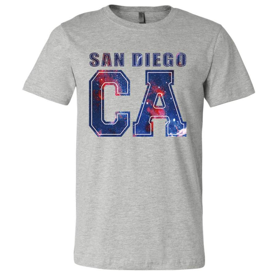 San Diego CA Nebula Asst Colors Mens Lightweight Fitted T-Shirt/tee