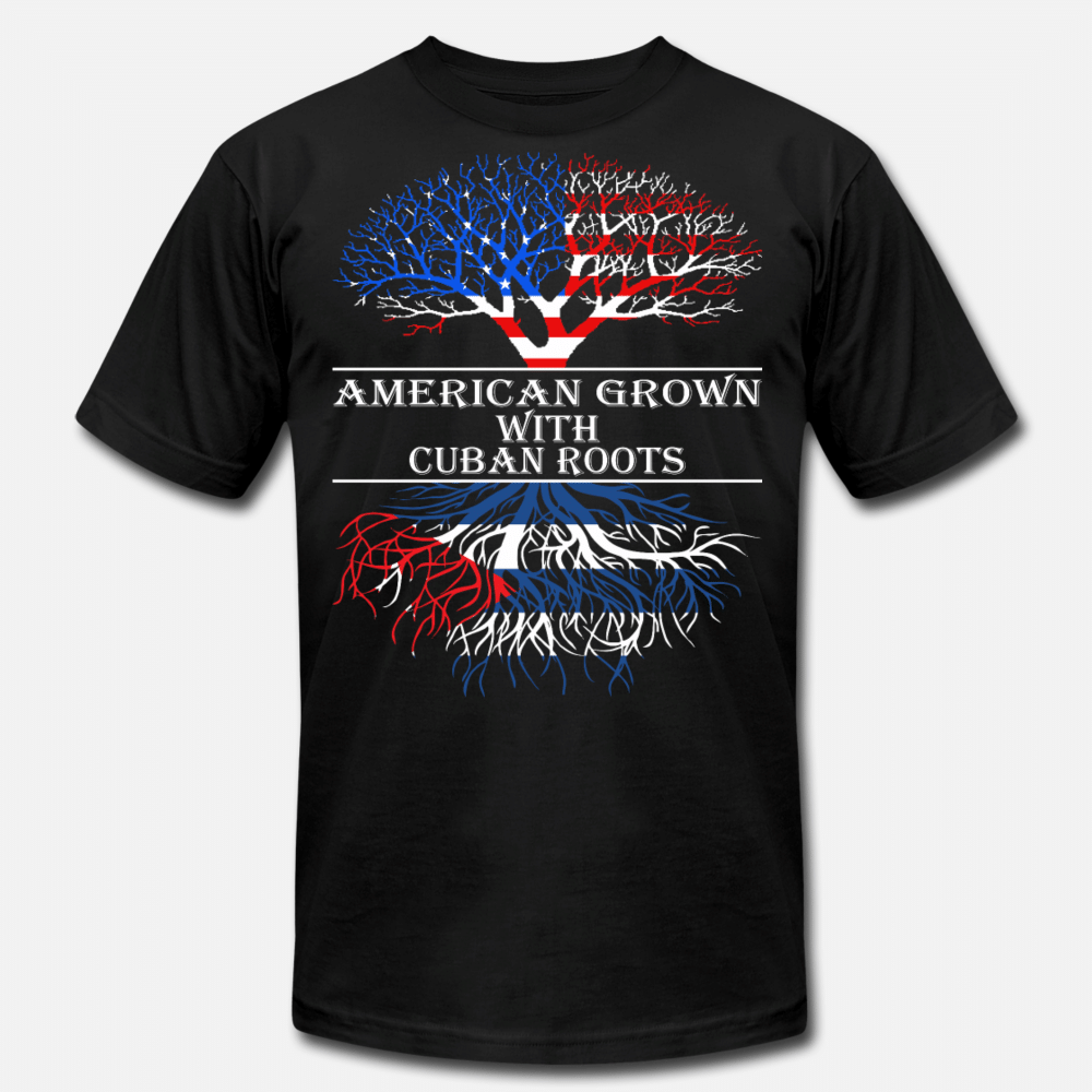 American Grown With Cuban Roots Unisex Jersey Tshirt