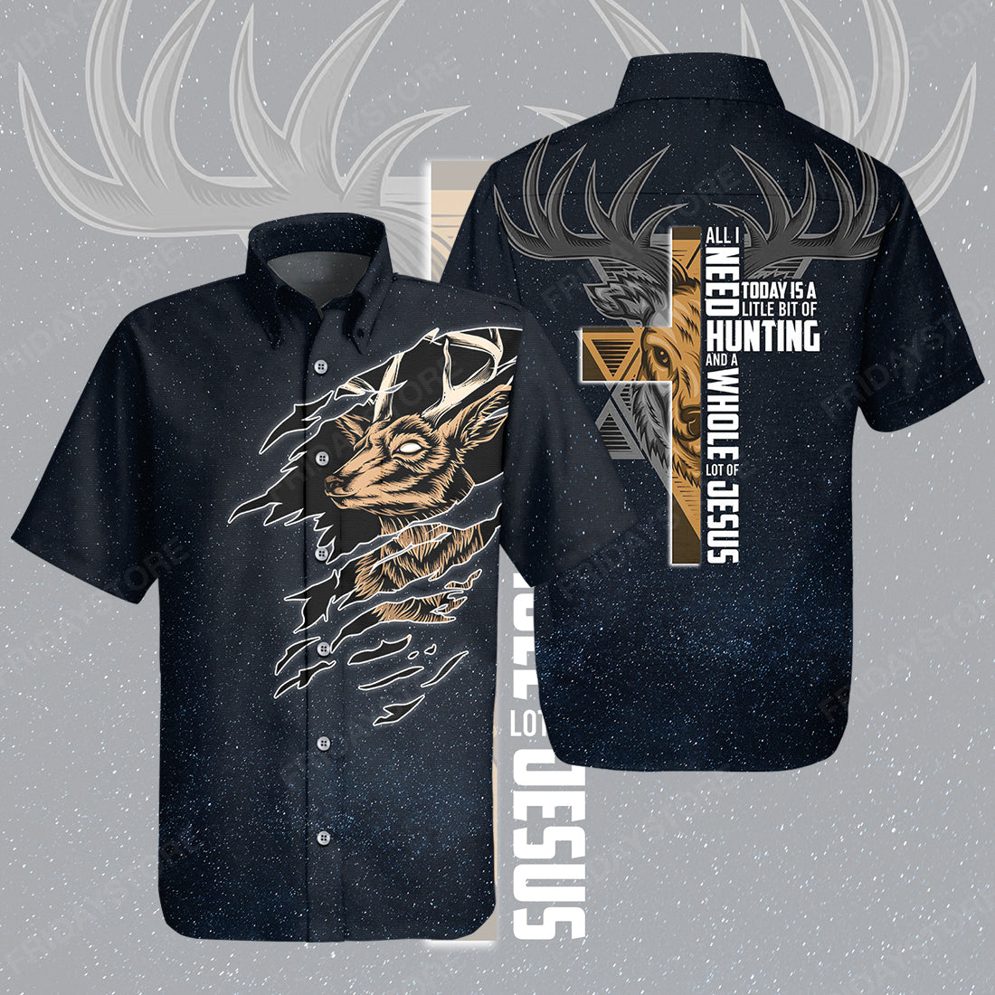 Deer Hunting Shirt A Whole Lot Of Jesus Hawaii Ha110426