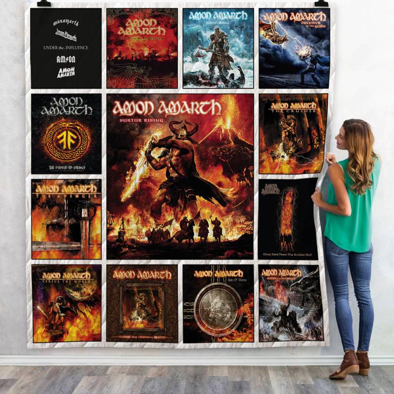 Amon Amarth Albums Quilt Blanket Ver13