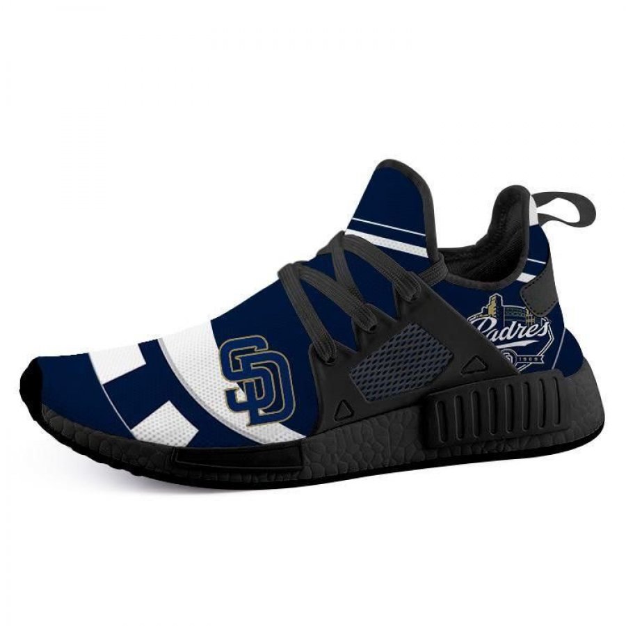 TeeDCMA San Diego Padres NMD XR1 Lightweight Sneakers, San Diego Padres Running Shoes