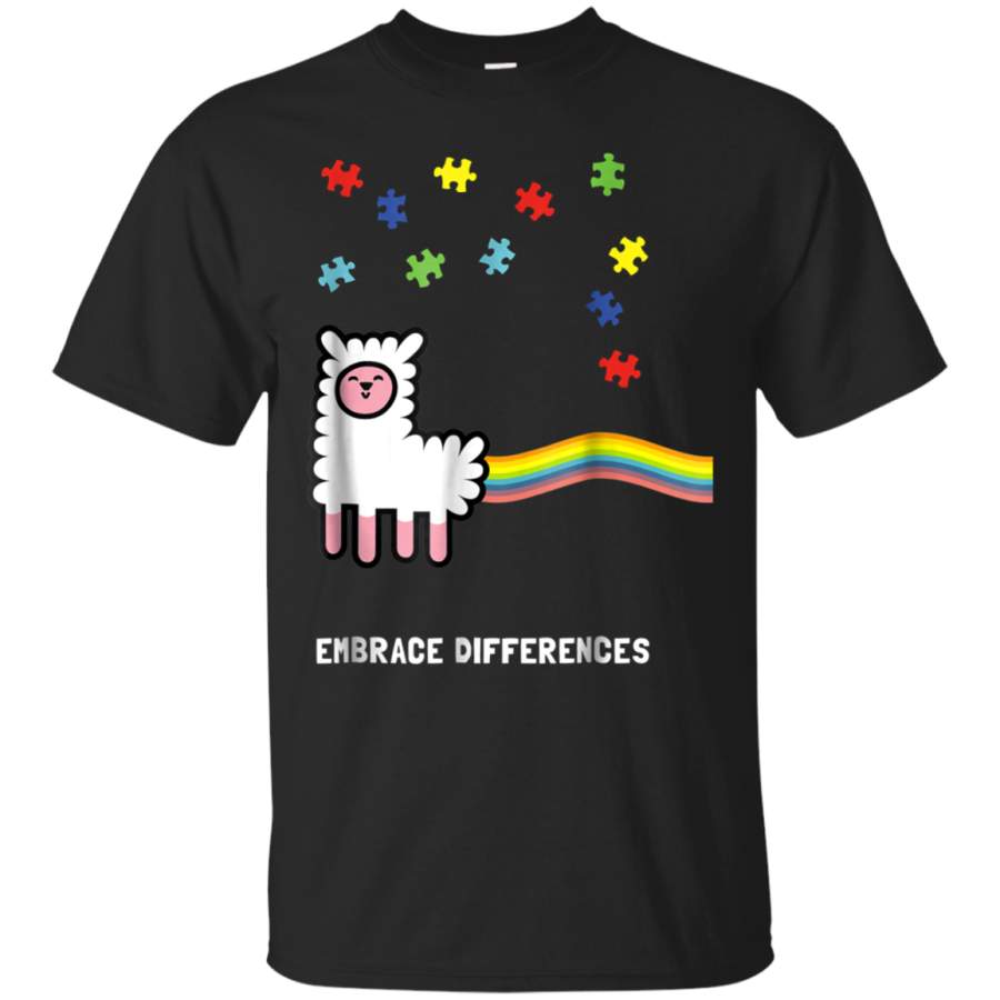 AGR Autism Awareness Alpaca Llama Shirt Kids Women Men Teacher