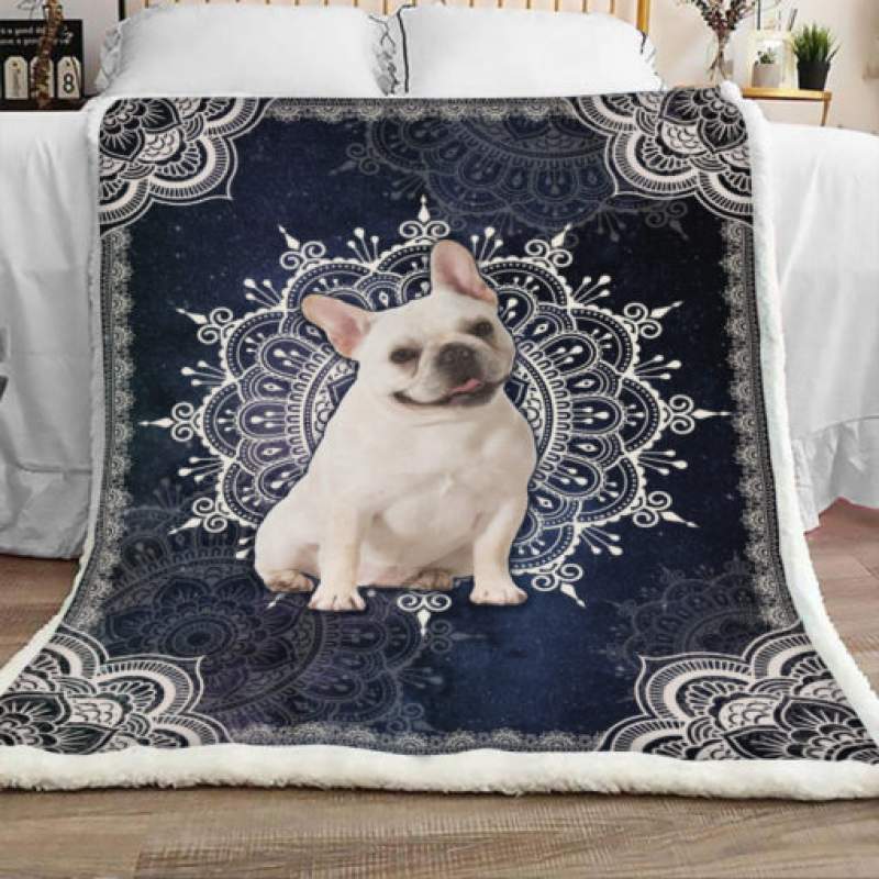 French Bulldog Sherpa Blanket JR3001 67O50