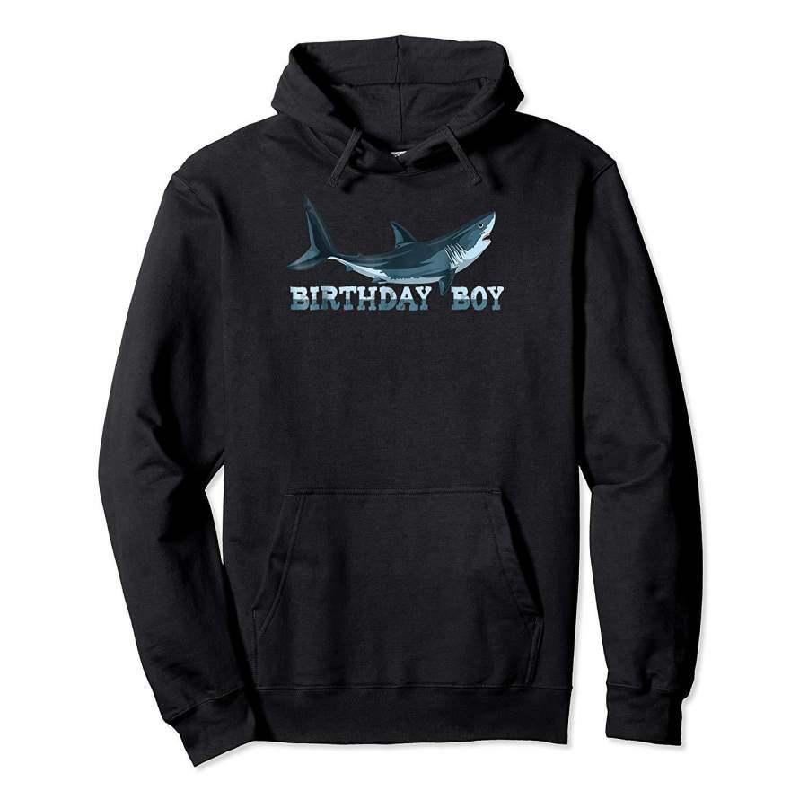 Shark Birthday Boys Tee Shirt   Great Bday Gift Idea Hoodie Premium Tee