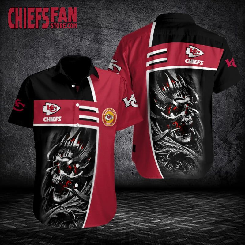 Kansas City Chiefs Custom Shirt Skull For Men